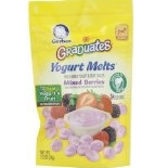 Gerber Graduates嘉寶莓果口味有機酸奶溶豆，28g*7袋 點coupon后$10.46 免運費