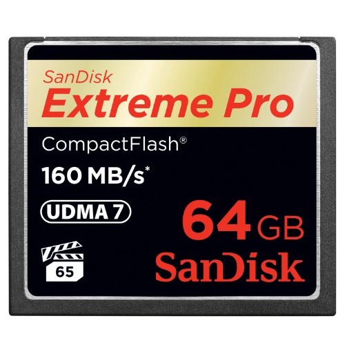 SanDisk Extreme PRO 64GB Compact Flash Memory Card UDMA 7 Speed Up To 160MB/s- SDCFXPS-064G-X46 (Label May Change), only$74.62  , free shipping