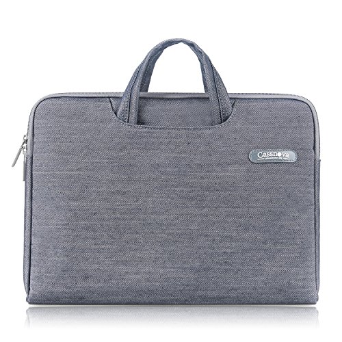 Cassnova 13.3 Inch Denim Laptop Sleeve/Case/Briefcase for Laptops/Tablets $18.99 