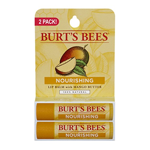 史低价！Burt's Bees 小蜜蜂 天然芒果保湿润唇膏，0.15oz/ 4.25g，2支装，原价$7.00，现仅售 $4.74，免运费