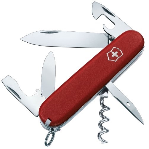 Victorinox Swiss Army Spartan II Folding Camping Knives, Red, 91mm , only $10.84