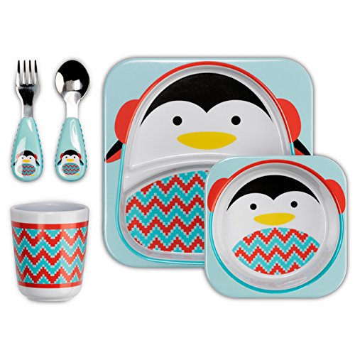 Skip Hop Zoo企鵝餐具套裝, 原價$20.00，現僅售$16.00。多款同價！ 