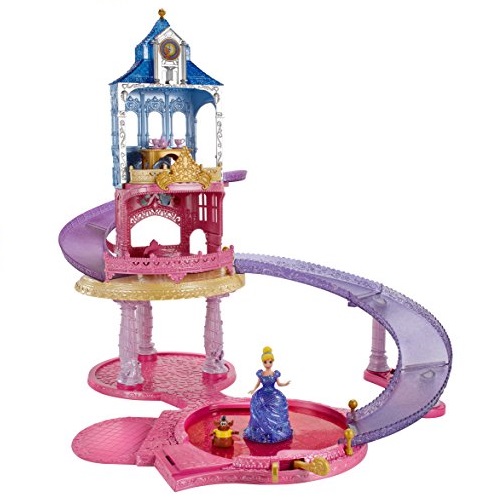 史低价！Disney迪斯尼公主Glitter Glider城堡玩具套装，原价$39.99，现仅售$23.93