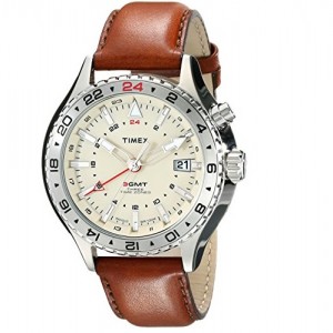 Timex Men's T2P426DH Intelligent Quartz 3-GMT Analog Display Analog Quartz Brown Watch, only $54.99, free shipping