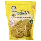 Gerber Graduates Arrowroot Cookies Pouch, 5.5 Ounce (Pack of 4) $5.96