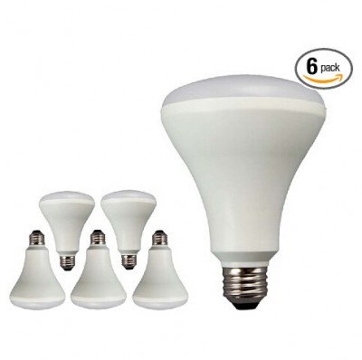 TCP LBR301027KND6 LED BR30 - 65 Watt Equivalent Soft White (2700K) Flood Light Bulb - 6 Pack, only $21.32