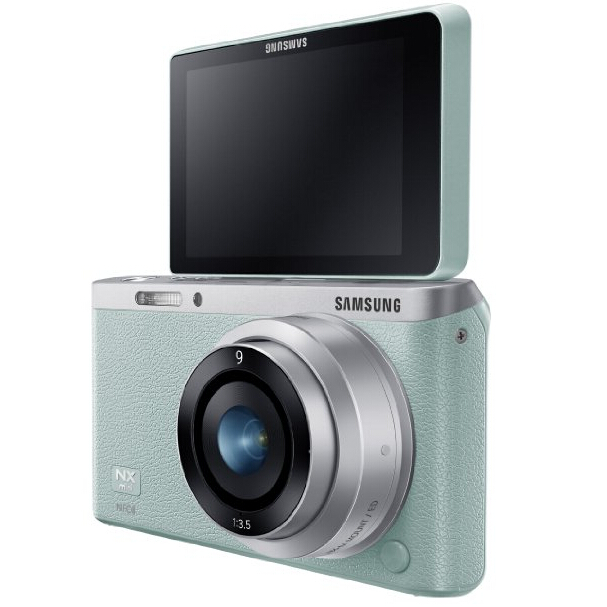 Samsung NX Mini 20.5MP CMOS Smart WiFi & NFC Compact Interchangeable Lens Digital Camera with 9mm Lens and 3