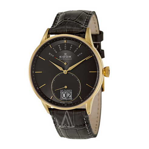 EDOX 依度 Les Vauberts 系列 34005-37JG-GID 男款時裝腕錶 僅售$259 免郵費 （需用碼）