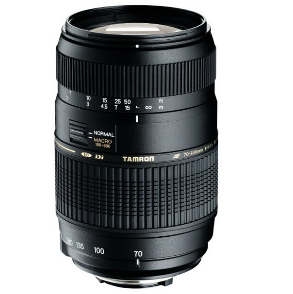 闪购！史低！Tamron腾龙 AF 70-300毫米 f/4.0-5.6 Di LD 微距变焦镜头，适用佳能数码SLR相机，$136.99  免运费！