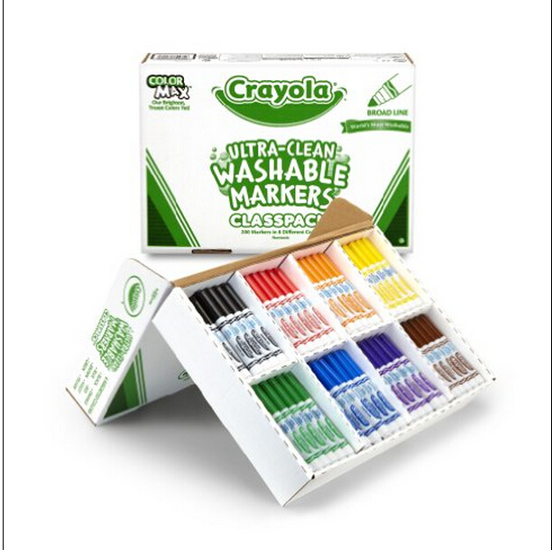 史低！Crayola 200支装可擦洗马克笔 ，原价$109.99，现仅$39.11免运费！