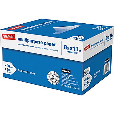 Staples® Multipurpose Paper, 8 1/2