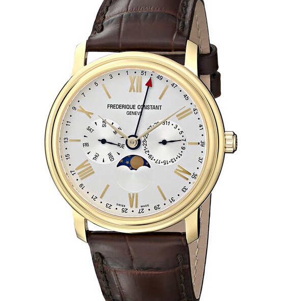 Frederique Constant Men's FC270SW4P5 Business Time Analog Display Swiss Quartz Brown Watch,$625.09 & FREE Shipping