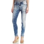 Calvin Klein Jeans女士磨白緊身牛仔褲$24.42