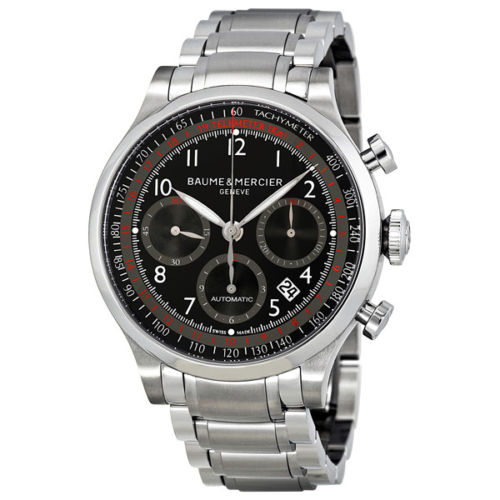 Baume & Mercier名士 MOA10062 男士不鏽鋼計時自動手錶，原價$4,350.00，現僅售$1,299.99，免運費