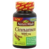 Nature Made Cinnamon Capsules 1000 Mg, 100 Count $1.51 FREE Shipping