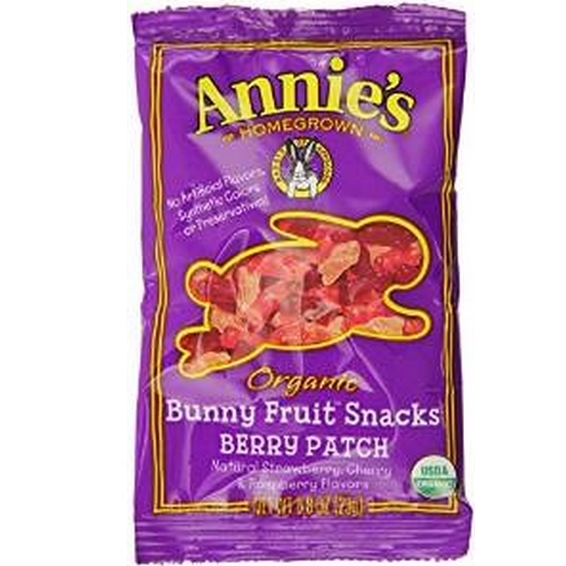 Annie's Homegrown小兔子形狀有機乾果，0.8盎司x18包 點擊coupon后$7.65 
