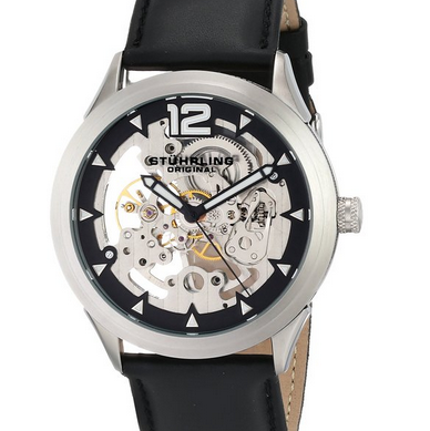 閃購：Stuhrling Original 斯圖靈671.01男士鏤空機械腕錶  原價$625.00  現特價只要$85.00(86%off)包郵