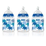 NUK Elephants and Butterflies Fashion Orthodontic Bottle in Boy Patterns, 5-Ounce, 3 Count $9.25 FREE Shipping on orders over $49