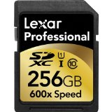 史低价！Lexar雷克沙Professional 600x 256GB SDXC存储卡$128.99 免运费