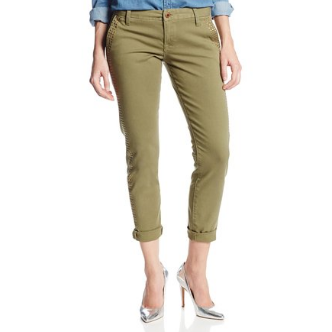 Lucky Brand Women's Sienna Chino Pant with Studs In Field Green  $23.80(80%off)