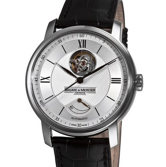 Baume Mercier Men's 8869 Classima Executives Open Silver Guilloche Dial Watch  $2,069.00(51%off)