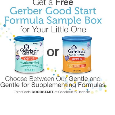 Free Gerber Good Start Gentle for Supplementing Infant Formula Sample Box