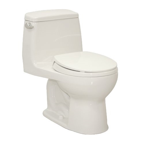 TOTO MS853113E#01 Eco Ultramax Round Front One Piece Toilet, Cotton White, only $336.99 free shipping
