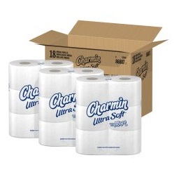 Charmin Ultra Soft Toilet Paper (3 Packs Of 6 Mega Rolls),  only $14.98 after clipping coupon