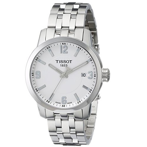 Tissot Men's T0554101101700 PRC 200 Analog Display Swiss Quartz Silver Watch,only $279.97, free shipping