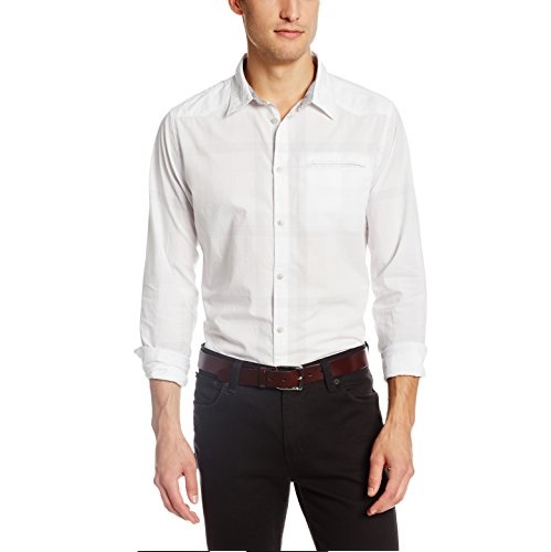 Calvin Klein Jeans (CK) 凱文克萊男士純棉襯衫，原價$69.50，現僅售$16.45