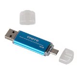 Onite 16G(Blue) CoolFlash Dual Purpose USB Flash Drive,$7.98 w/coupon code CI2Y7BGL & FREE Shipping on orders over $49