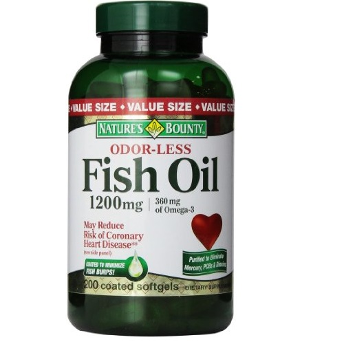 Natures Bounty Odorless Fish Oil Twin Pack, 1200 mg, 400 Count, only $19.04, free shipping after clipping coupon and using SS