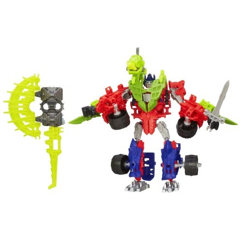 Transformers Age of Extinction Construct-Bots Dinobot Warriors Optimus Prime and Gnaw, only $6.88 