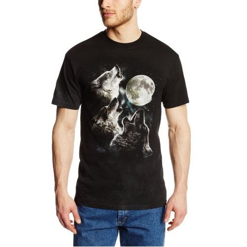 The Mountain 三狼与月 短袖T恤，原价$18.95，现仅售$15.99