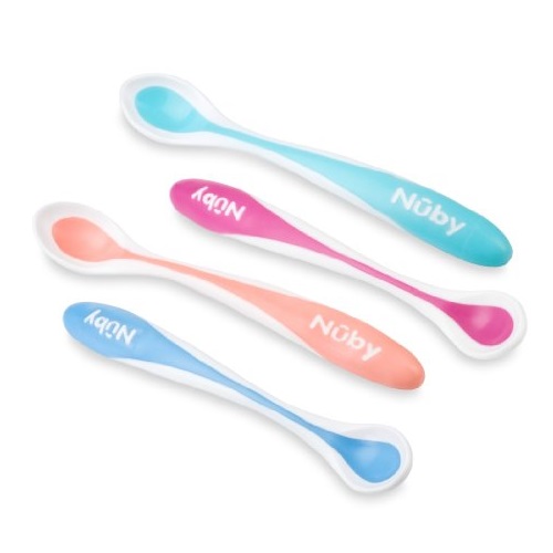 Nuby 4-Pack Hot Safe Feeding Spoons, only $2.97