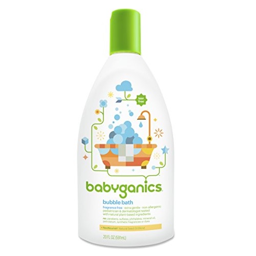 Babyganics Baby Bubble Bath, Fragrance Free, 20oz Bottle, (Pack of 2), only $9.34, free shipping after using SS