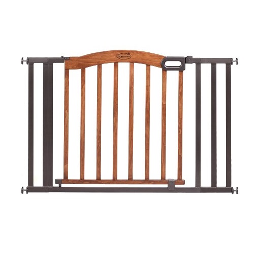 Summer Infant Decorative Wood & Metal 5 Foot Pressure Mounted Gate, Brown/Black,only $39.16, free shipping