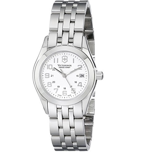超贊！史低價！Victorinox維氏24663 女士石英手錶，原價$525.00，現僅售$180.27，免運費