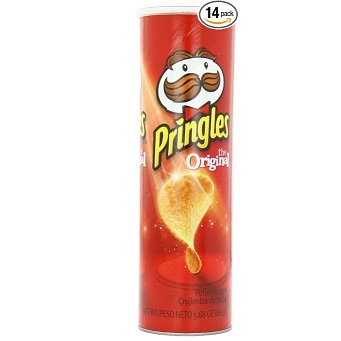吃货快抢！史低价！Pringles 原味超大罐薯片，5.68/罐，共14罐，现点击coupon后仅售$13.46，免运费