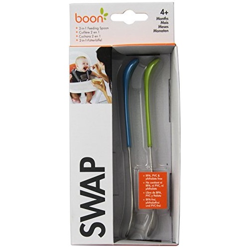 Boon Swap Baby Utensils,Blue/Green, only $8.57
