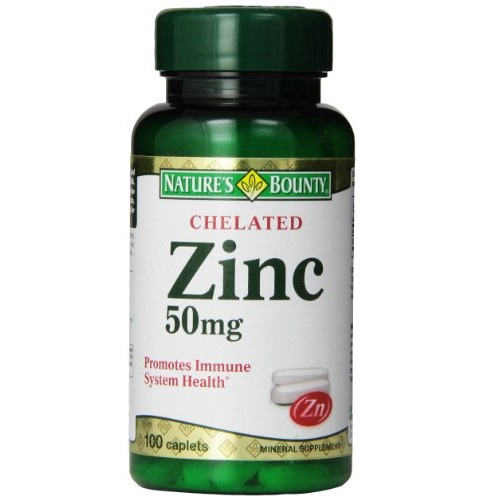 Nature's Bounty Chelated Zinc (Zinc Gluconate) 50mg, 100 Caplets, only $5.00, free shipping after  using Subscribe and Save service