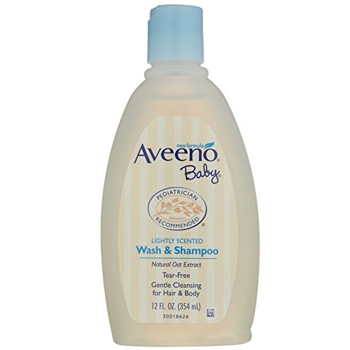 史低价！Aveeno 艾维诺 婴儿洗发&沐浴二合一，12oz/ 354ml，原件$6.99，现点击coupon后仅售$3.69，免运费