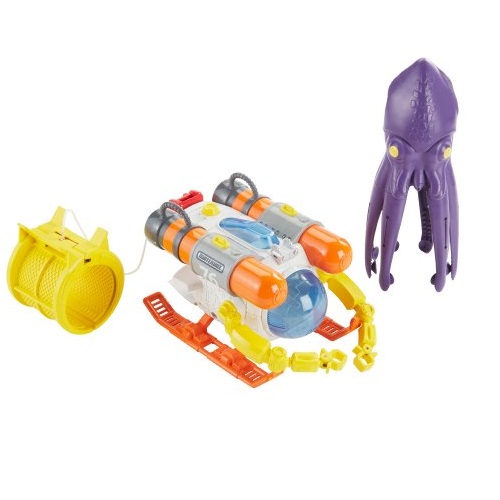 史低價！Matchbox Mission: Undersea Squid Sub 烏賊潛艇玩具套裝，原價$19.99，現僅售$5.76 