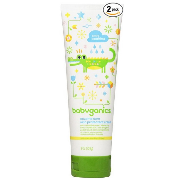 Babyganics Eczema Care Skin Protectant Cream, 8 oz Tube (Pack of 2), only $7.35, free shipping