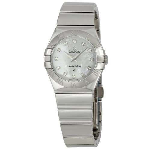Omega歐米茄 星座系列 123.10.27.60.55.002女士珍珠貝母石英手錶，原價$3,500.00，現僅售$2,615.73，免運費