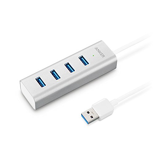 Anker® Unibody USB 3.0 4-Port Aluminum Hub with Built-in 1.3-Foot USB 3.0 Cable, only $10.99