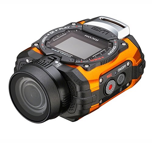 Ricoh WG-M1 Orange Waterproof Action Video Camera with 1.5-Inch LCD (Orange), only $129.95, free shipping
