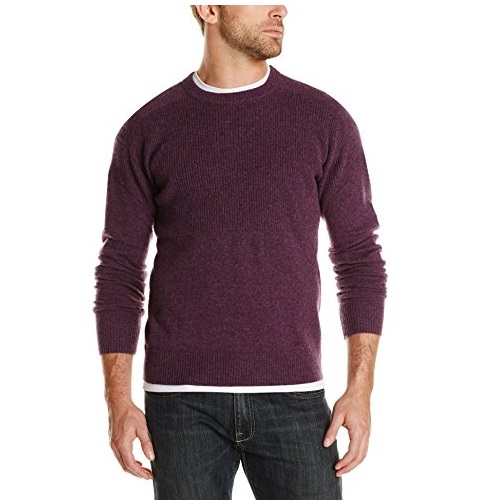 Williams Cashmere Men's Ribbed Crew Neck Sweater $60.93 FREE Shipping