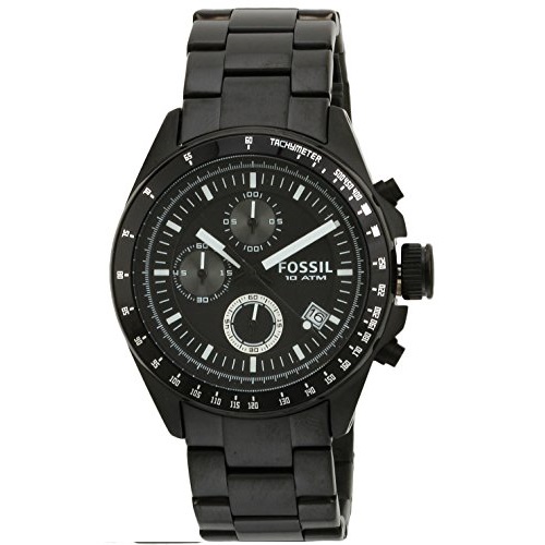 Fossil Men's CH2601 Decker Chronograph Stainless Steel Watch - Black, only $72.50, free shipping