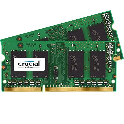 Crucial 16GB Kit (8GBx2) DDR3-1600 MT/s (PC3-12800) 204-Pin SODIMM Notebook Memory CT2KIT102464BF160B / CT2CP102464BF160B, only $45.99